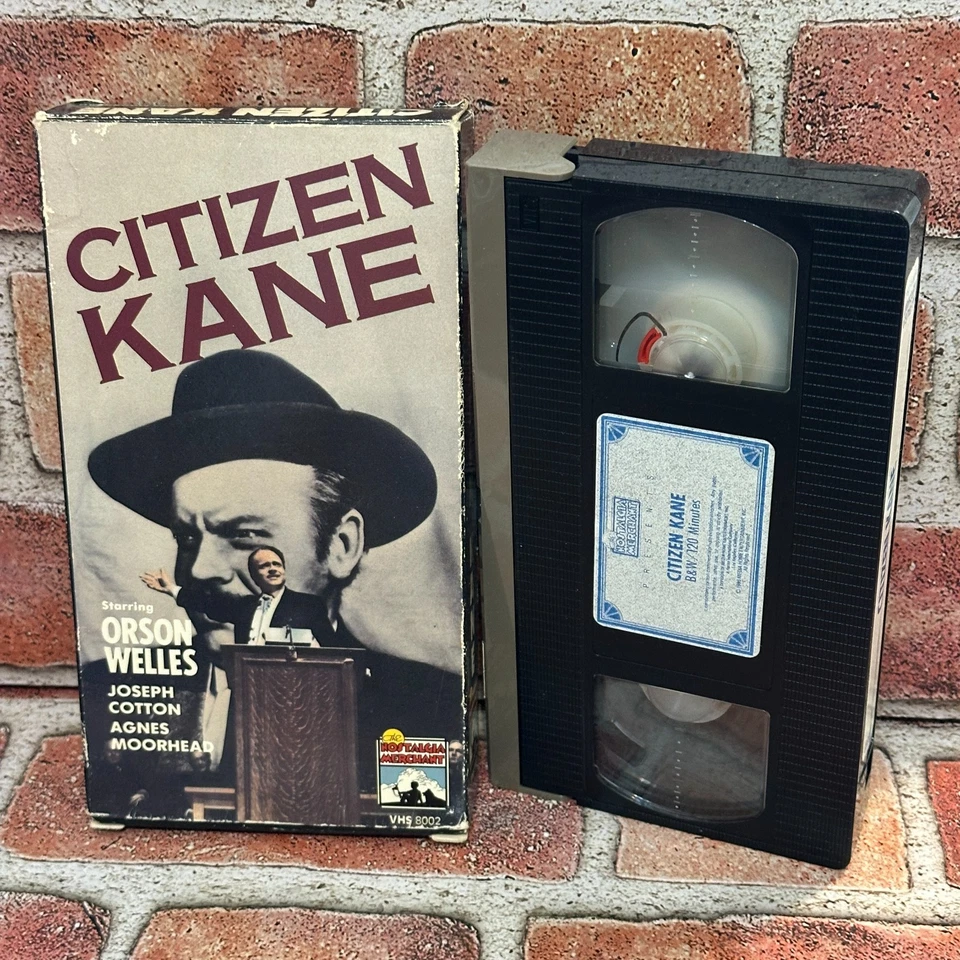 Citizen Kane VHS Used Orson Welles Classic Black & White Nostalgia Merchant Foto 1 de 3