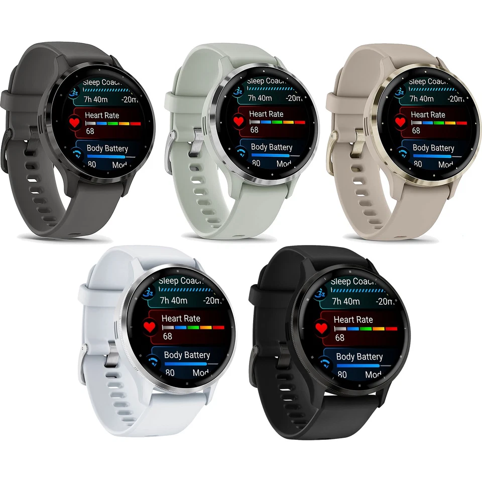Reloj inteligente Garmin Venu 3/3S rastreador de salud y estado físico GPS - Elige color y tamaño Foto 1 de 1