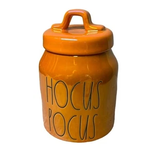 Rae Dunn 2021 Halloween Hocus Pocus piccolo contenitore arancione iridescente - Foto 1 di 6