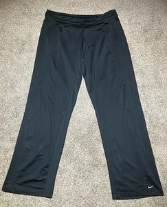 Nike XLT Dri Fit Black Athletic Jogger Sweatpants Mens Polyester Spandex - Picture 1 of 6