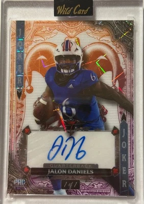 🔥 Jalon Daniels Autographed 2024 7 Card Studs Jokers Wild 1/1 – Kansas Jayhawks - Image 1 of 2
