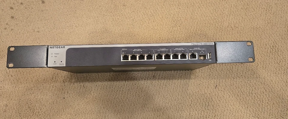 NETGEAR ProSafe MS510TX 8-port Multi-Gigabit Ethernet Smart Switch Fully Working - Image 1 of 1