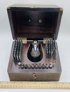 K&D Co. Series 600 Watchmaker Staking Tool Set with Wooden Box - Picture 1 of 18