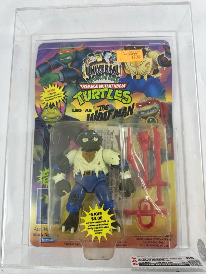 Teenage Mutant Ninja Turtles TMNT 1993 Monster Series 1 Leo as The Wolfman