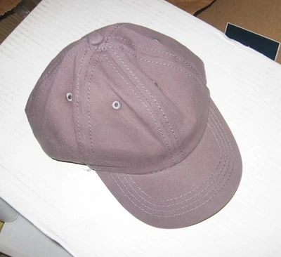 灰色球帽 100% 棉 48 厘米 可调节 适合大多数儿童 小号 女式 — 第 1/3 张图片