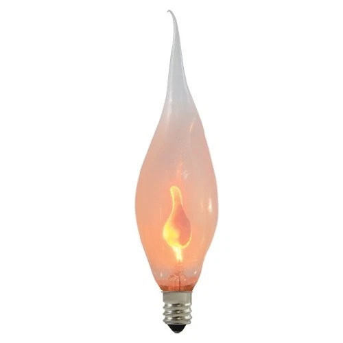 Bulbrite F/F3CTC 3 Watt Silicone Dipped CA5 Bulb Candelabra Base Flicker - Image 1 of 1