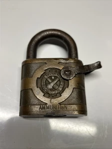 Vintage YALE US Army Ordinance Department Ammunition Padlock - Bild 1 von 11