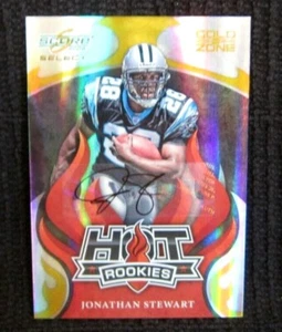 Jonathan Stewart RC 2008 Score Gold Zone#28/40 Rookie Autograph!Panthers RB RC - Picture 1 of 3