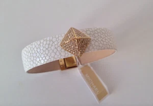 New Michael Kors Leather & Pavé Bracelet - Picture 1 of 8