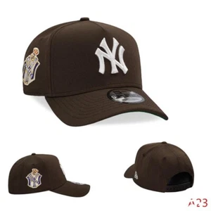 NEW YORK NY YANKEES MLB Sports Baseball Cap Men's Casual Brown Trucker Hat - Picture 1 of 1