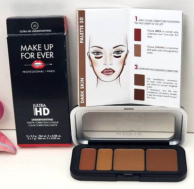 MAKE UP FOR EVER ULTRA HD Underpainting Color Correcting Palette # 50 DARK SKIN - Image 1 of 3
