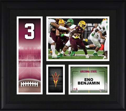 Eno Benjamin Arizona State Sun Devils Framed 15x17 Player Core Collage Cover