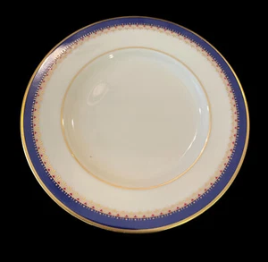 Vintage Lenox Jefferson Presidential 6.25" Bread Dessert Plate Cobalt Blue Gold - Picture 1 of 5