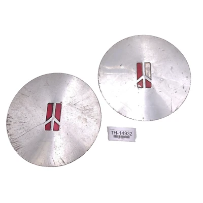 Juego de 2 tapacubos centrales de rueda Oldsmobile Achieva 1992-98 plateados originales OEM Foto 1 de 4