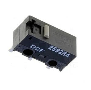 Microinterruttore, 1 interruttore, 2A/30VDC, 3A/125VAC, Omron, tipo: D2F, microinterruttore, - Foto 1 di 2