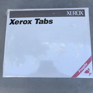 250 Sheets Xerox 9 x 11 White Tabs 3 Hole Punched No 3R4406 New/Sealed - Picture 1 of 2