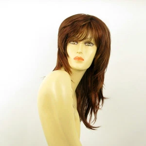 Perruque femme mi-long Châtain Cuivré Méché Blond Clair/rouge NINON 33H130 - Imagen 1 de 8