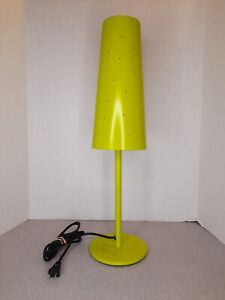 IKEA Tallvik Table Lamp Green Steel Perforated Shade 24" Tall Anne Nilsson Rare