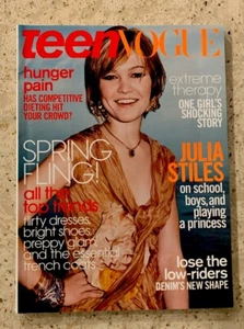 Teen Vogue Magazine Julia Stiles March 2004 Newstand - Picture 1 of 7