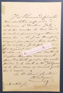 ● L.A.S 1852 CALIGNANI (Jean-Antoine ou Guillaume éditeurs journalistes) lettre - Picture 1 of 1