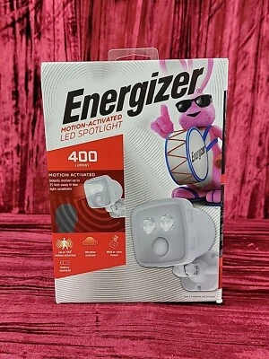 Energizer 120 grados a batería LED blanco activado por movimiento foco Foto 1 de 4