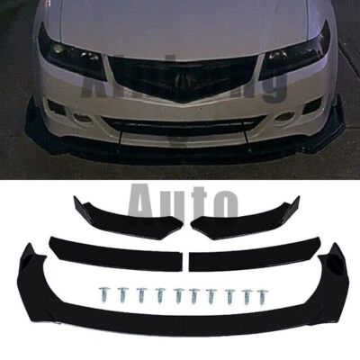 For Acura TSX Base Sedan 4-Door Front Bumper Lower Lip Splitter Spoiler Body Kit Foto 1 de 4