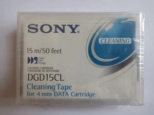 Sony DDS DAT Cleaning Tape/Cartridge DGD15CL 15m 4mm NEW SEALED - Photo 1/2