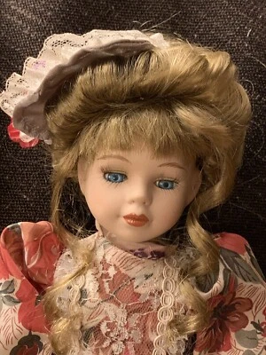 Ashley Belle Keepsakes Genuine Porcelain Collector Doll 15" - Image 1 of 4