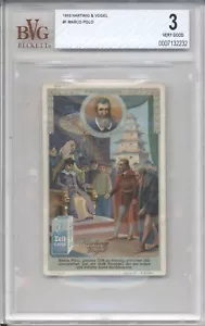 1910 Hartwig & Vogel MARCO POLO #1 BVG 3 en muy buena condición tarjeta Early Explorer - Imagen 1 de 2