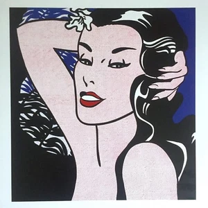 ROY LICHTENSTEIN RARE VINTAGE 1993 POP ART LITHOGRAPH PRINT "LITTLE ALOHA" 1962 - Picture 1 of 8