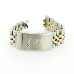 TAG HEUER 1500 202/3 2-TONE GOLD+STAINLESS STEEL FULL BRACELET NO END LINKS - Picture 1 of 5