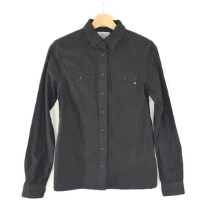 Replay Womens Y2K Shirt Black 100% Cotton Slim Fit Patch Pockets Size UK 8 - Picture 1 of 8