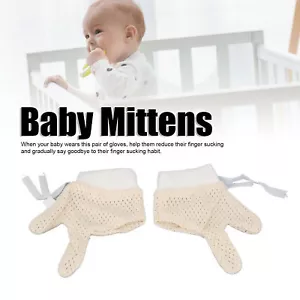 Infant Toddler Lightweight Mesh Hand Drawstring Unisex Mittens - Picture 1 of 24