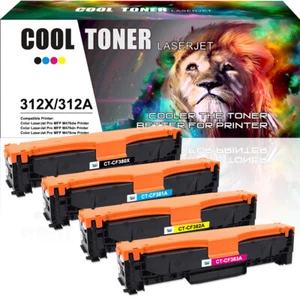 4 pezzi compatibili con HP CF380X 312X Toner Laserjet Pro MFP M476dn M476dw M476nw - Foto 1 di 7