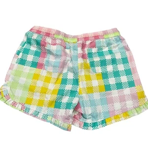 Girls Lands End Plaid Swim Surf Shorts Swimwear Size L 10-12 - Picture 1 of 3