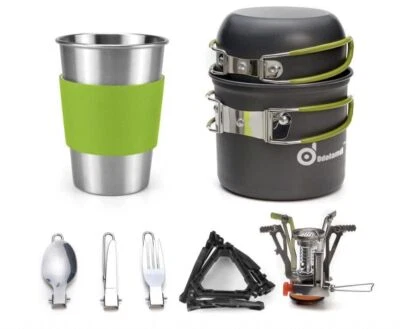 Camping Cookware Stove Carabiner Canister Stand Tripod Outdoor Emergency - Image 1 of 4