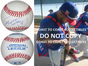 Delino DeShields Cleveland Indians Rangers signed autographed baseball COA proof - Picture 1 of 2