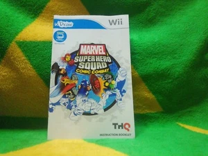 uDraw Marvel Super Hero Squad Comic Combat Nintendo Wii Manual Only - Picture 1 of 1