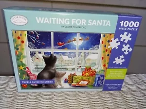 Otter House 76395 Waiting For Santa Claire Comerford 1000 Piece Jigsaw New 2022 - Picture 1 of 11