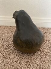 Vintage Sculpture 1998 Pear Still Life by Paul Strauch