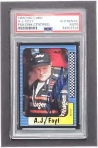 A. J. Foyt Signed 1991 Maxx #14 (PSA) - Picture 1 of 2