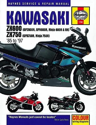 Manuale di Riparazione Kawasaki ZX600R & GPZ600R 1985, 86, 87, 88, 89, 90 - 97 - Immagine 1 di 3
