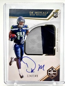 2019 Limited Dk Metcalf RC ROOKIE PATCH AUTO RPA Serial /149 #150 Seahawks - Picture 1 of 6