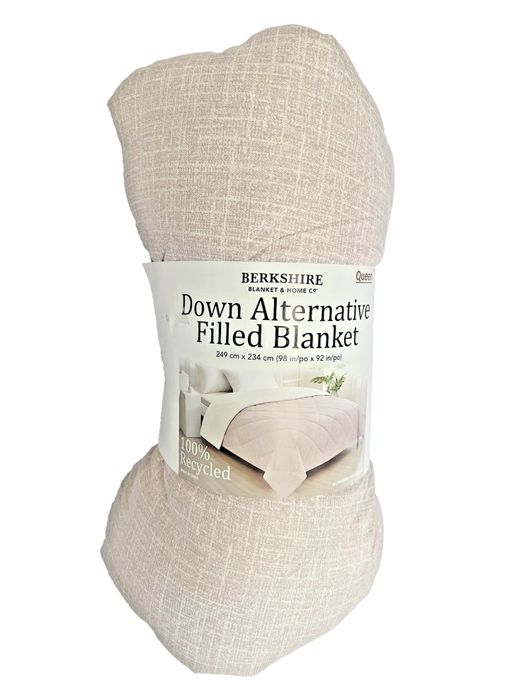 Manta Berkshire espiga microfibra plumón manta reina alternativa beige Foto 1 de 2
