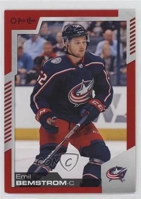 2020-21 O-Pee-Chee Red Border Emil Bemstrom #203 - Image 1 of 2