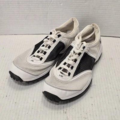 Nike Air Golf Womens Size 8  W White Mesh Tongueless Cleats Shoes 335943-101 — 第 1/4 张图片