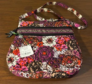 VERA BRADLEY Palisandro Triple Cremallera Hipster Bandolera Bolso de Hombro-NUEVO/NUEVO CON ETIQUETAS - Imagen 1 de 7