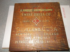 Cleveland Spiralbohrer Co Holz Aufbewahrungsbox Cleveland Ohio - Bild 1 von 7