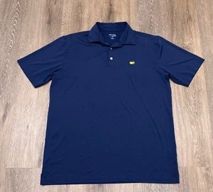 Masters Tech Poloshirt Herren Large Blau Golf Augusta National Logo Stretch - Bild 1 von 9