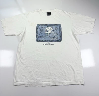 Vintage Alaska Carnival Cruise Spirit t-shirt Med Gear For Sports 90s Tee - Image 1 of 4